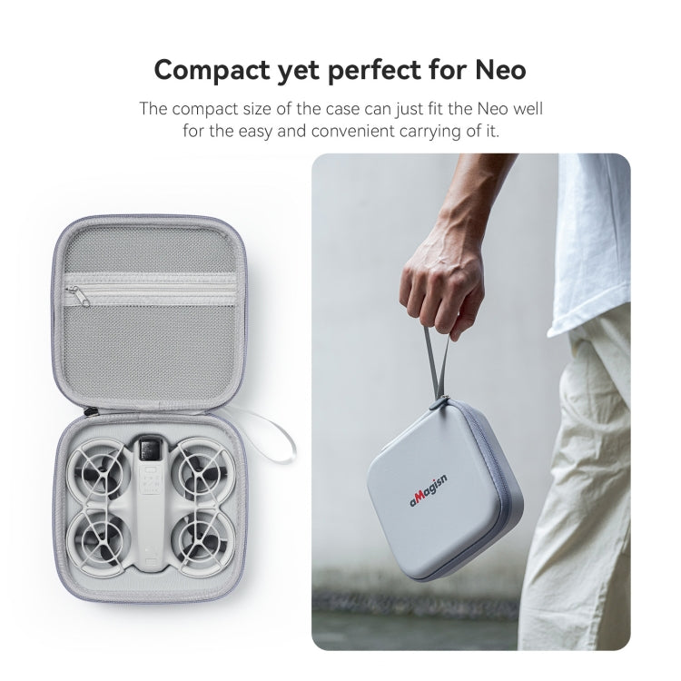 For DJI Neo aMagisn Standard Storage Bag Carrying Case(White) - Backpacks & Bags by aMagisn | Online Shopping UK | buy2fix