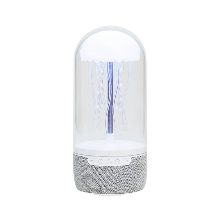 Portable Colorful Atmosphere Light Jellyfish Rhythmic Bluetooth Speaker(White) - Desktop Speaker by buy2fix | Online Shopping UK | buy2fix