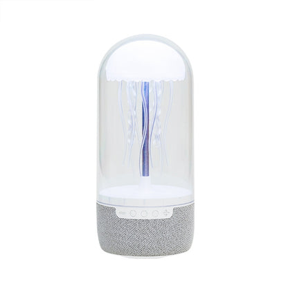 Portable Colorful Atmosphere Light Jellyfish Rhythmic Bluetooth Speaker(White) - Desktop Speaker by buy2fix | Online Shopping UK | buy2fix