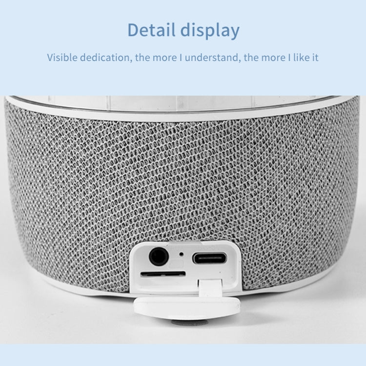 Portable Colorful Atmosphere Light Jellyfish Rhythmic Bluetooth Speaker(White) - Desktop Speaker by buy2fix | Online Shopping UK | buy2fix