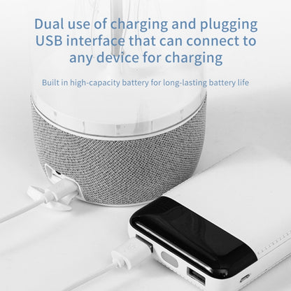 Portable Colorful Atmosphere Light Jellyfish Rhythmic Bluetooth Speaker(White) - Desktop Speaker by buy2fix | Online Shopping UK | buy2fix