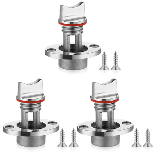 Stainless Steel Water Plug For Kayak Stern Drain, Set: 2pcs by buy2fix