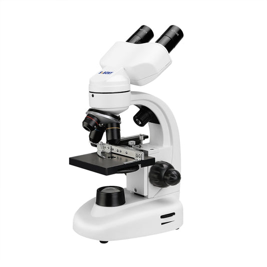 SVBONY SV605 40-1600X Compound Binocular Microscope, Adapter: US Plug by SVBONY