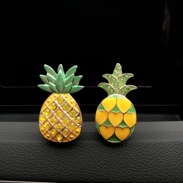 Car Air Conditioning Vent Pineapple Decorative Aromatherapy Clip(Heart) by buy2fix