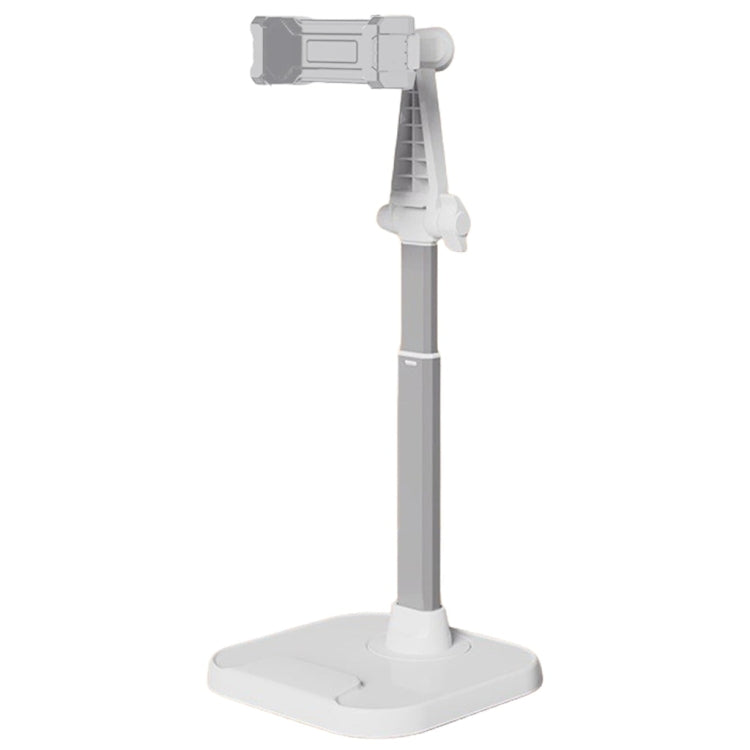 Dual-Position Rotatable Phone And Tablet Stand Retractable Weighted Base Desktop Holder, Spec: Phone Model White - Desktop Holder by buy2fix | Online Shopping UK | buy2fix
