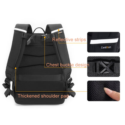 Cwatcun D132 DSLR Camera Backpack Hard-shell Crashproof Waterproof Decompression Shoulder Photo Bag, Color: 1st Generation Large Black - Backpack by Cwatcun | Online Shopping UK | buy2fix
