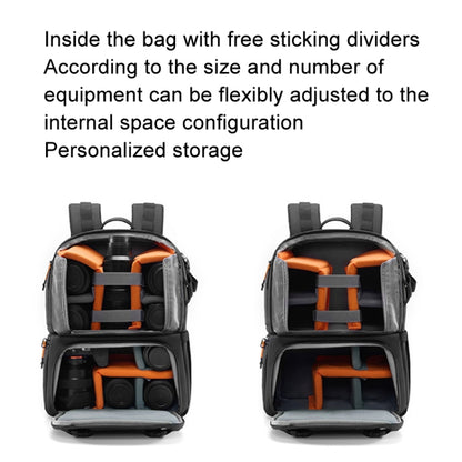 Cwatcun D132 DSLR Camera Backpack Hard-shell Crashproof Waterproof Decompression Shoulder Photo Bag, Color: 1st Generation Large Black - Backpack by Cwatcun | Online Shopping UK | buy2fix