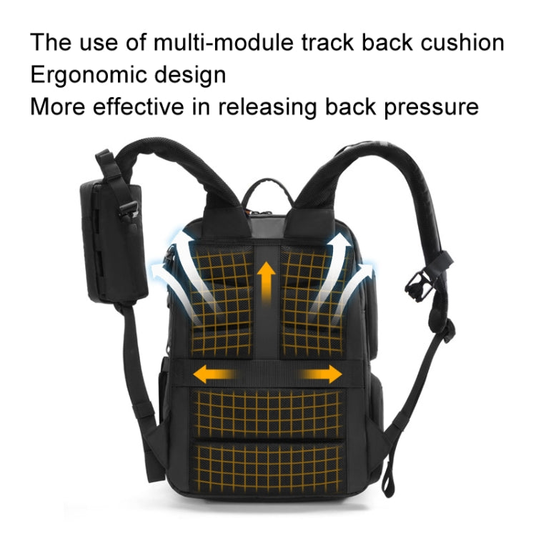 Cwatcun D132 DSLR Camera Backpack Hard-shell Crashproof Waterproof Decompression Shoulder Photo Bag, Color: 1st Generation Large Black - Backpack by Cwatcun | Online Shopping UK | buy2fix