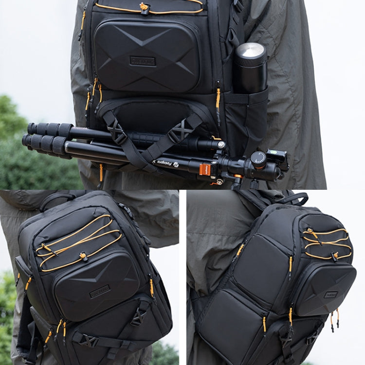 Cwatcun D132 DSLR Camera Backpack Hard-shell Crashproof Waterproof Decompression Shoulder Photo Bag, Color: 2nd Generation Large Black - Backpack by Cwatcun | Online Shopping UK | buy2fix