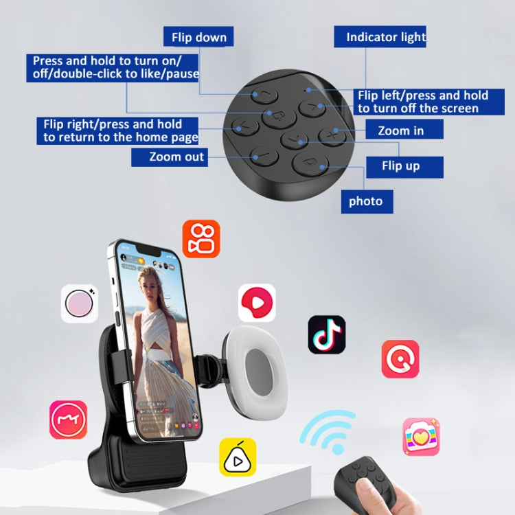 Phone Camera Grip With Cold Shoe Mount and Bluetooth Remote Control Without Fill Light - Phone Remote Control by buy2fix | Online Shopping UK | buy2fix