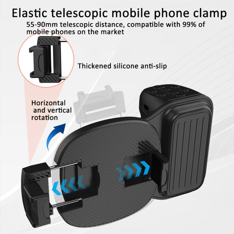 Phone Camera Grip With Cold Shoe Mount and Bluetooth Remote Control With Fill Light - Phone Remote Control by buy2fix | Online Shopping UK | buy2fix