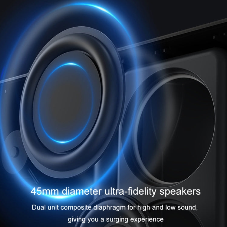 Retro Clock Bluetooth Speaker Rotating Film Wireless Subwoofer Hifi Sound Audio(Black) - Desktop Speaker by buy2fix | Online Shopping UK | buy2fix