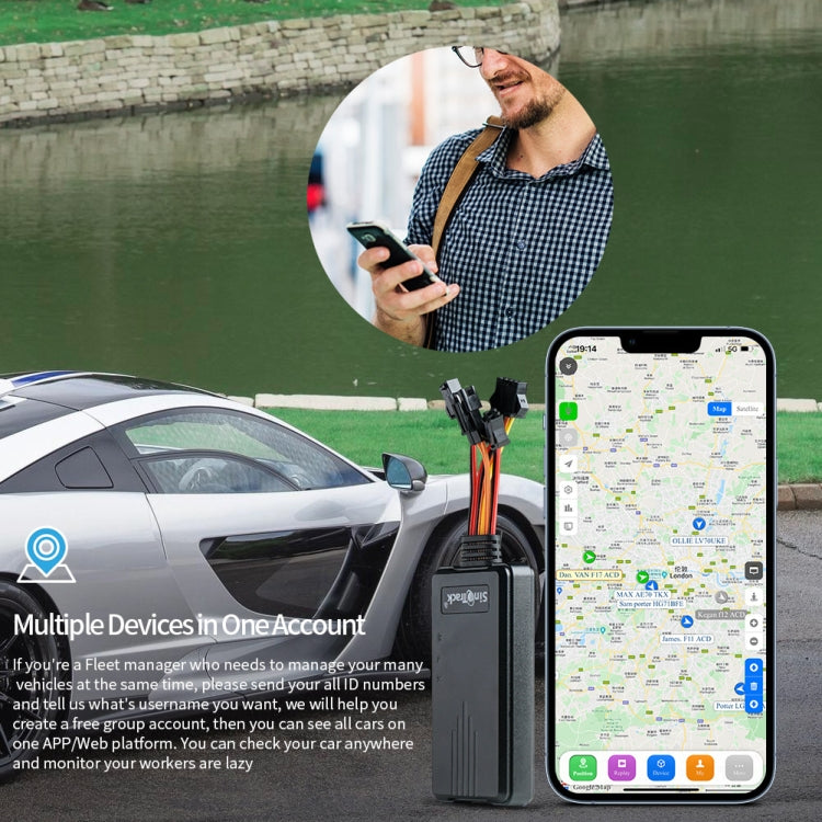 SinoTrack 4G 4-wire GPS Car-mounted Motorcycle Anti-theft Positioning Tracker, Specifications: With Accessories - Car Tracker by SinoTrack | Online Shopping UK | buy2fix