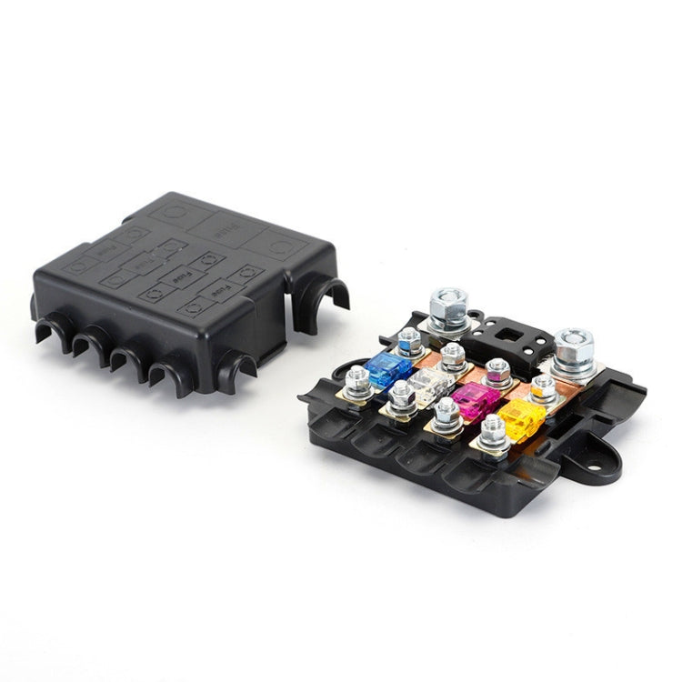 Five-Way One-Input Four-Output Fuse Box RV Power Supply Modification, Specifications: Fuse Box + Fuse - Fuse by buy2fix | Online Shopping UK | buy2fix