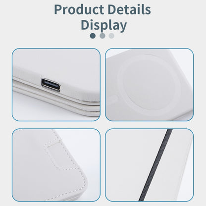 3 in 1 Cellphone Magnetic Wireless Charger Card Holder Phone Bracket(Black) - Wireless Charger by buy2fix | Online Shopping UK | buy2fix