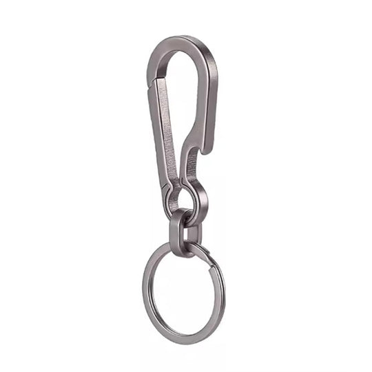 Titanium Alloy Car Keychain Multifunctional Simple Loss Prevention Belt Charm Ring, Style: Upgrade Model
