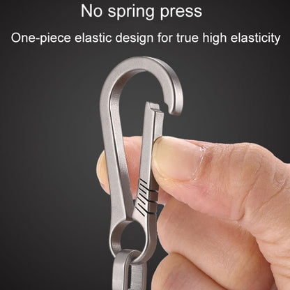 Titanium Alloy Car Keychain Multifunctional Simple Loss Prevention Belt Charm Ring, Style: Classic Model by buy2fix