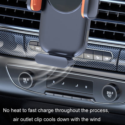 Car Wireless Charging Outlet Navigation Mobile Phone Holder(Single Hook Type) - Wireless Charger Holders by buy2fix | Online Shopping UK | buy2fix