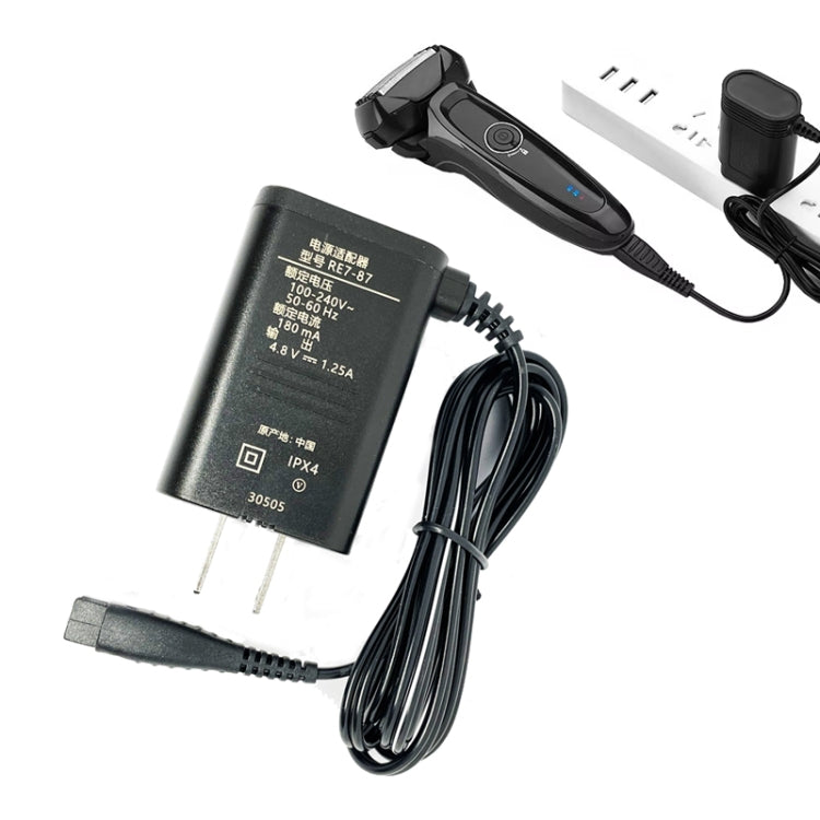 4.8V Charger For Panasonic Electric Shaver RE7-87 / ESLV50 / ESLV54 / ESRT34 / ESLT20, US Plug - Shavers Parts by buy2fix | Online Shopping UK | buy2fix