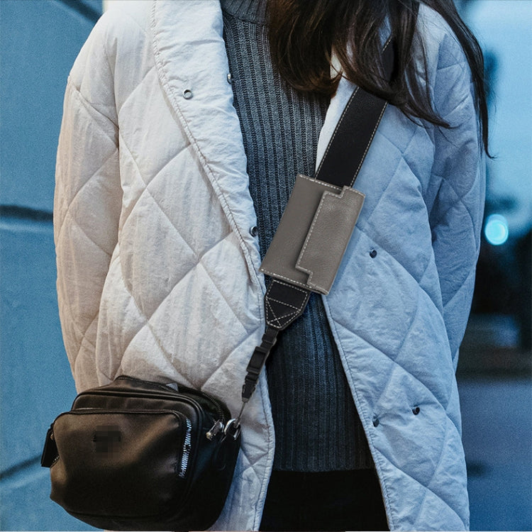 Universal PU Leather Shoulder Strap For SLR Cameras With Card Holder(Brown) - Camera Strap by buy2fix | Online Shopping UK | buy2fix