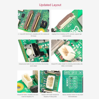 Waveshare For Raspberry Pi 5 2.4GHz Quad-Core BCM2712 Processor Development Board, Spec: 4GB - Raspberry Pi Accessories by Waveshare | Online Shopping UK | buy2fix