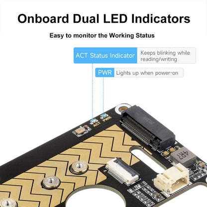 Waveshare For Raspberry Pi 5 PCIe To M.2 Adapter Board Support NVMe Protocol(27709) - Raspberry Pi Accessories by Waveshare | Online Shopping UK | buy2fix