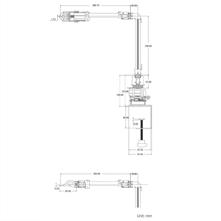 Waveshare 25118 RoArm-M2-S Desktop Robotic Arm Kit, Based On ESP32, 4-DOF(UK Plug) - Modules Expansions Accessories by Waveshare | Online Shopping UK | buy2fix