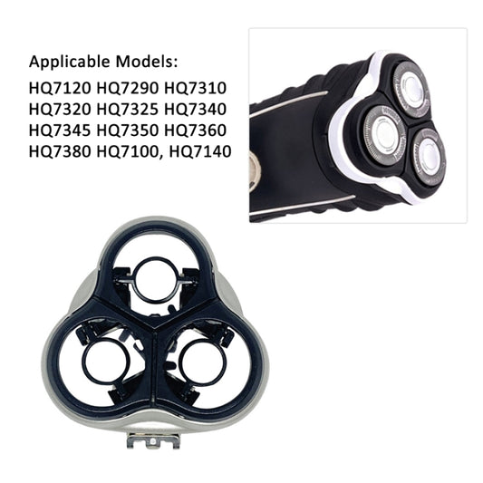 Shaver Head Frame for Philips HQ7310 / HQ7120 / HQ7290 / HQ7320 / HQ7325 / HQ7340 / HQ7345 / HQ7350 / HQ7360 / HQ7380 / HQ7100 / HQ7140(Silver) - Shavers Parts by buy2fix | Online Shopping UK | buy2fix