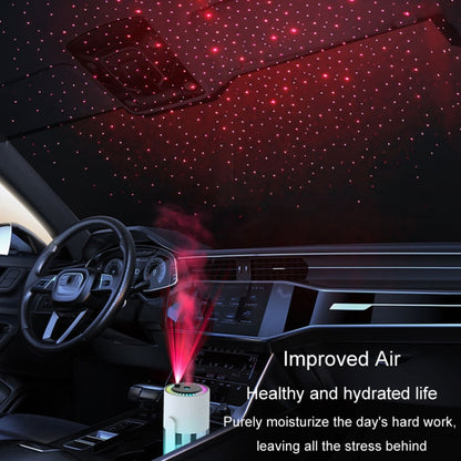 280ml Star Projection Light Humidifier USB Car Diffuser Humidifier Household Hydrating Atomizer, Color: Rotating Pink - Air Purifiers & Accessories by buy2fix | Online Shopping UK | buy2fix