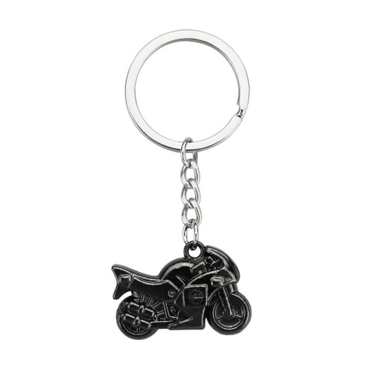 Simulation Cool Motorcycle Keychain Metal Decoration Pendant, Style: X-104 Black by buy2fix
