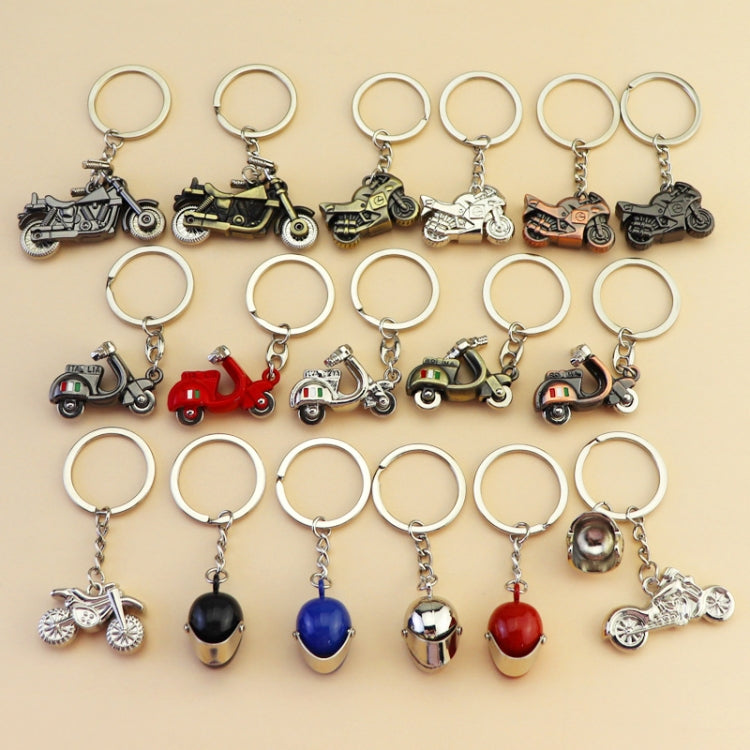 Simulation Cool Motorcycle Keychain Metal Decoration Pendant, Style: X-104 Green Antique - Key Rings by buy2fix | Online Shopping UK | buy2fix