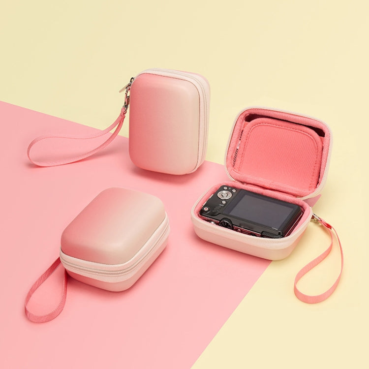Cwatcun H45 Mini Storage Bag Small Microslice Digital Camera Bag PU Waterproof Hard Shell Bag(Pink) - Leather Bag by Cwatcun | Online Shopping UK | buy2fix