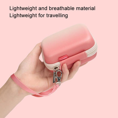 Cwatcun H45 Mini Storage Bag Small Microslice Digital Camera Bag PU Waterproof Hard Shell Bag(Pink) - Leather Bag by Cwatcun | Online Shopping UK | buy2fix