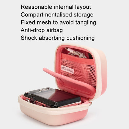 Cwatcun H45 Mini Storage Bag Small Microslice Digital Camera Bag PU Waterproof Hard Shell Bag(Pink) - Leather Bag by Cwatcun | Online Shopping UK | buy2fix