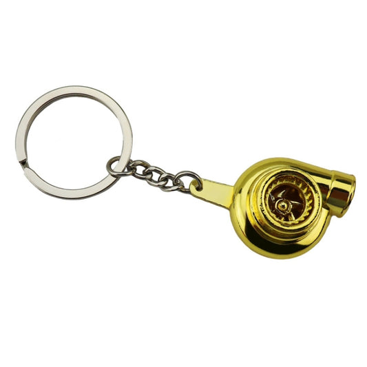 Car Tuning Accessories Turbo Keychain Decorative Pendant, Style: Small Gold by buy2fix