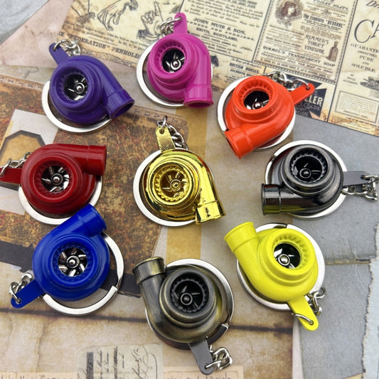 Car Tuning Accessories Turbo Keychain Decorative Pendant, Style: Small Black by buy2fix