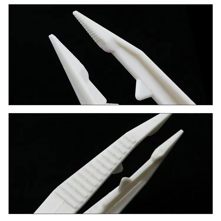 20pcs Plastic Tweezers Children DIY Accessories Tools(Random Color Delivery) - Others by buy2fix | Online Shopping UK | buy2fix