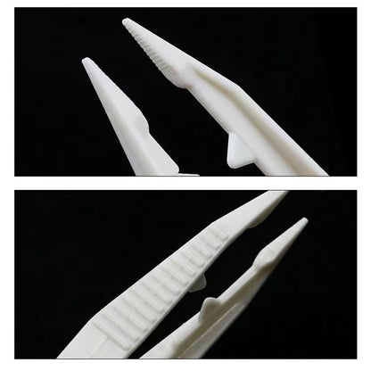 20pcs Plastic Tweezers Children DIY Accessories Tools(Random Color Delivery) - Others by buy2fix | Online Shopping UK | buy2fix