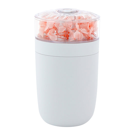 230ml Flower Air Humidifier USB Home Car Aroma Humidifier With Colorful Ambient Light(White)