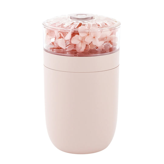 230ml Flower Air Humidifier USB Home Car Aroma Humidifier With Colorful Ambient Light(Pink)