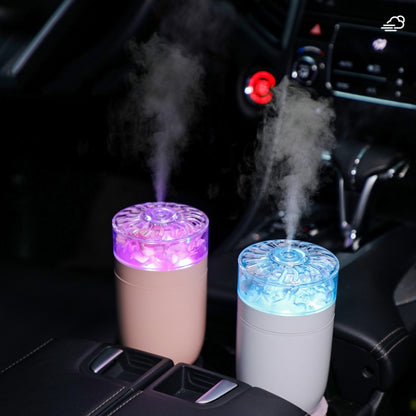 230ml Flower Air Humidifier USB Home Car Aroma Humidifier With Colorful Ambient Light(Pink) - Air Purifiers & Accessories by buy2fix | Online Shopping UK | buy2fix