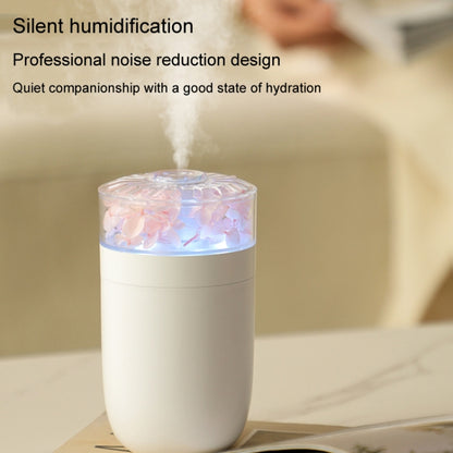 230ml Flower Air Humidifier USB Home Car Aroma Humidifier With Colorful Ambient Light(White) - Air Purifiers & Accessories by buy2fix | Online Shopping UK | buy2fix