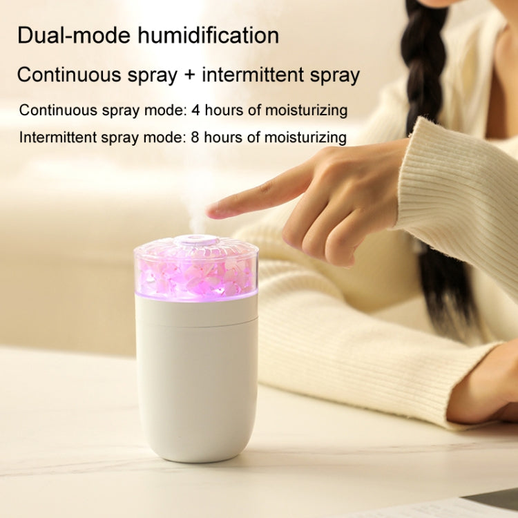 230ml Flower Air Humidifier USB Home Car Aroma Humidifier With Colorful Ambient Light(White) - Air Purifiers & Accessories by buy2fix | Online Shopping UK | buy2fix