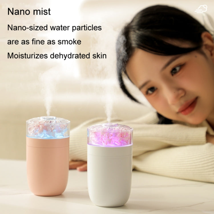 230ml Flower Air Humidifier USB Home Car Aroma Humidifier With Colorful Ambient Light(Pink) - Air Purifiers & Accessories by buy2fix | Online Shopping UK | buy2fix