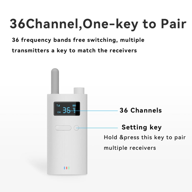 2.4G Wireless Office Conference Tour Guide Explainer One-way One-to-Many Explainer Microphone, Style: YWI22 Receiver by buy2fix