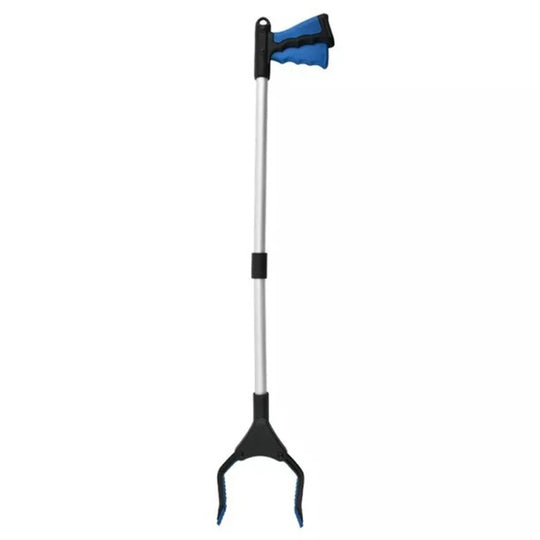31.9 Inch Magnetic Foldable Litter Reachers Pickers Extra Long Grabber Stick(Blue)