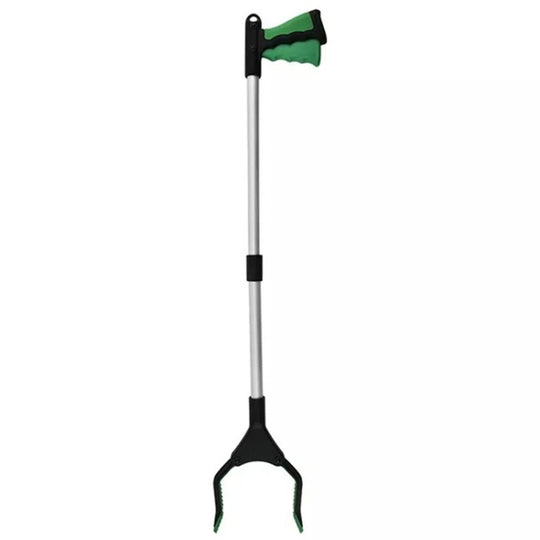 31.9 Inch Magnetic Foldable Litter Reachers Pickers Extra Long Grabber Stick(Green)