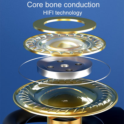 M-W8 Bone Conduction Digital On-Ear Single Ear Bluetooth Earphone(Black) - Bluetooth Earphone by buy2fix | Online Shopping UK | buy2fix