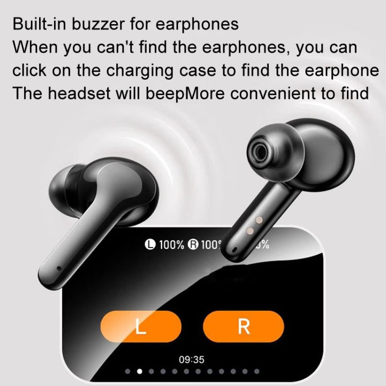 Smart Touch Color Screen Wireless Bluetooth Earphones(White) - Bluetooth Earphone by buy2fix | Online Shopping UK | buy2fix