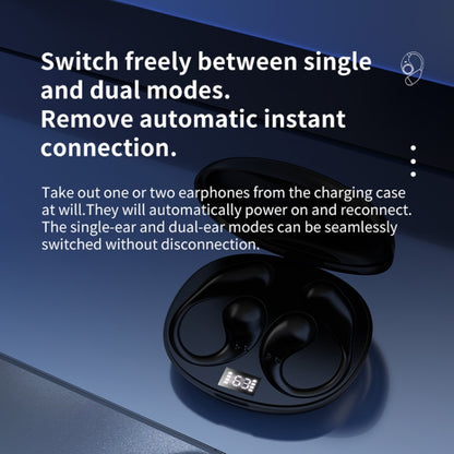 Open Comfortable Hanging Ear OWS Bluetooth Earphones(Black) - TWS Earphone by buy2fix | Online Shopping UK | buy2fix